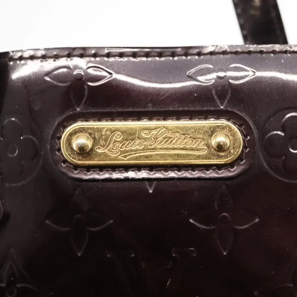 Louis Vuitton Monogram Vernis Wilshire PM Bag Amarante Purple